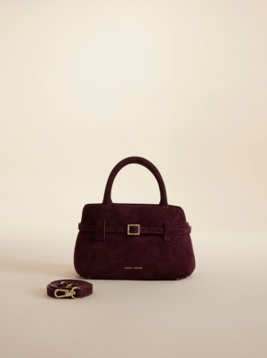 Women Manu Atelier Le Cambon 20 Mini Bags Burgundy | UTZVY-0276