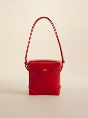 Women Manu Atelier Mini Pristine Crossbody Bags Red | KINPA-1093