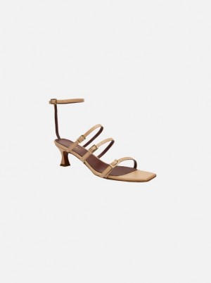 Women Manu Atelier Naomi Sandals Light Yellow | YXHTQ-2459