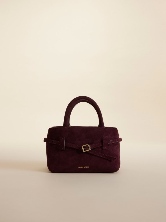 Women Manu Atelier 20 Le Cambon Bags Burgundy | CZAQI-9456