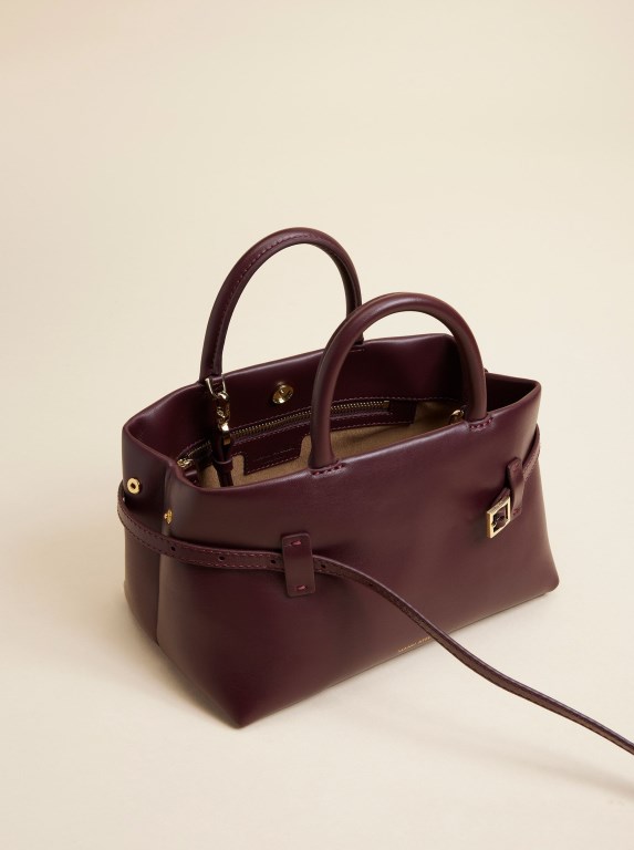 Women Manu Atelier 25 Le Cambon Bags Burgundy | AOYZT-1785