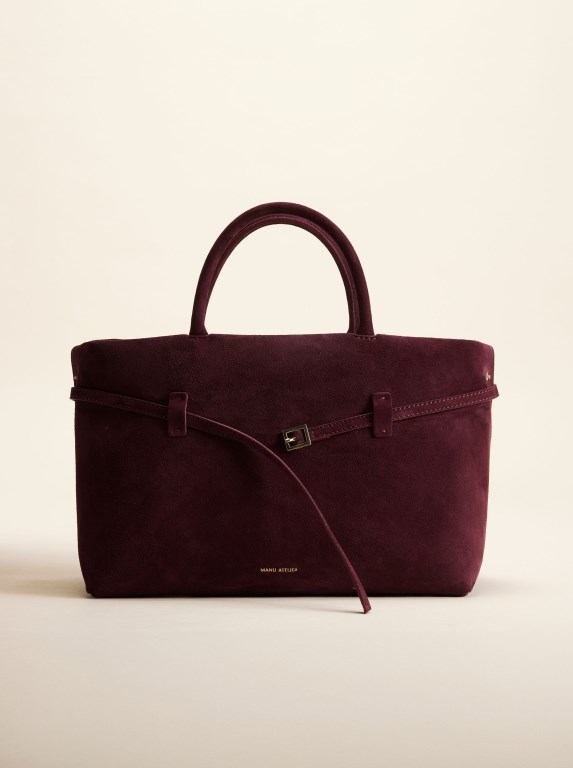 Women Manu Atelier 35 Le Cambon Bags Burgundy | AMOGF-3582