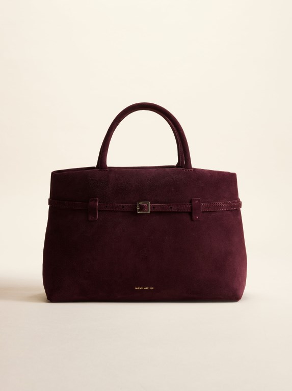 Women Manu Atelier 35 Le Cambon Bags Burgundy | AMOGF-3582