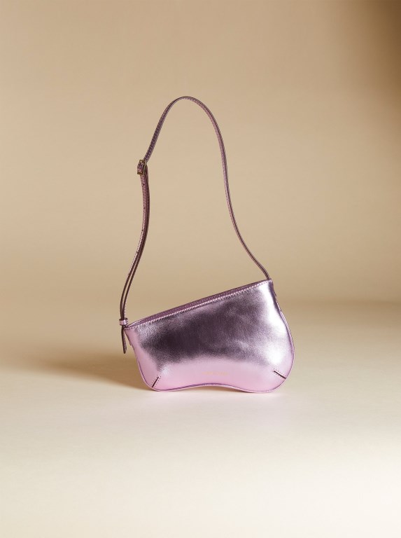 Women Manu Atelier Mini Curve Mini Bags Pink / Metal | UFRHM-7164