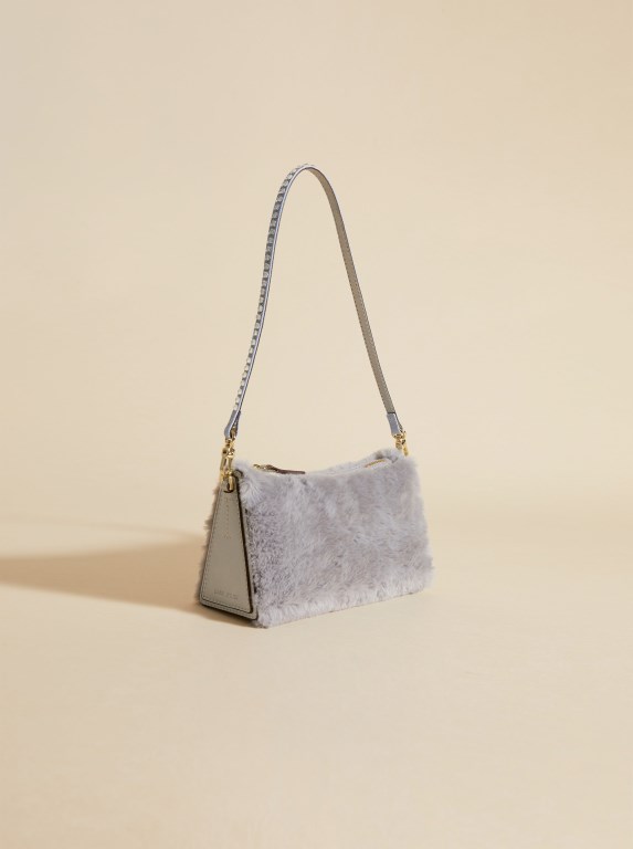 Women Manu Atelier Mini Prism Mini Bags Grey / Blue | TNHFU-3024