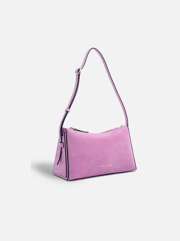 Women Manu Atelier Mini Prism Mini Bags Suede | TVIRJ-6820