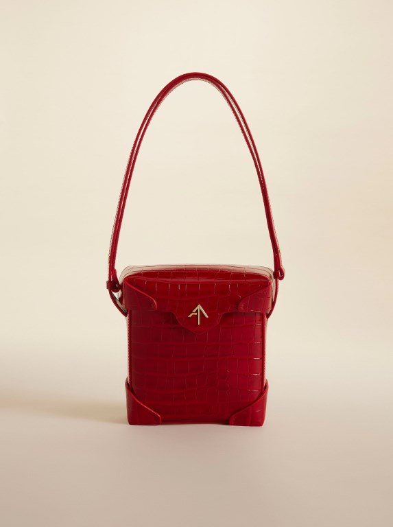 Women Manu Atelier Mini Pristine Crossbody Bags Red | KIREV-6802