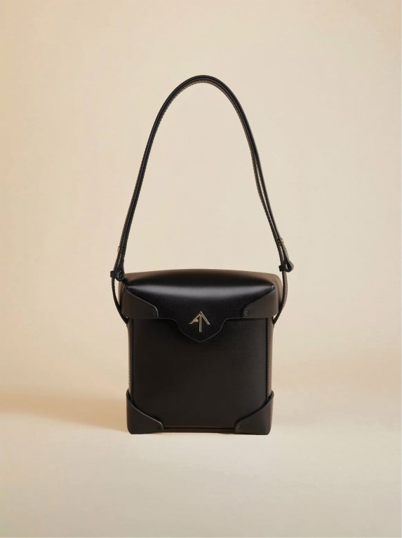 Women Manu Atelier Mini Pristine Crossbody Bags Black | KSROQ-1573