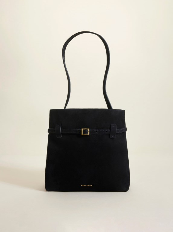 Women Manu Atelier Mini Tote du Jour Bags Black | DTWXH-5684