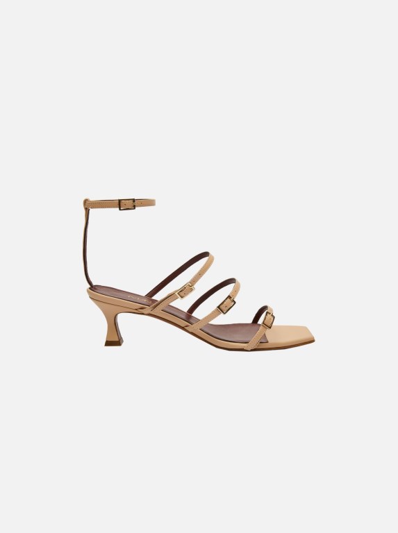 Women Manu Atelier Naomi Sandals Light Yellow | YXHTQ-2459