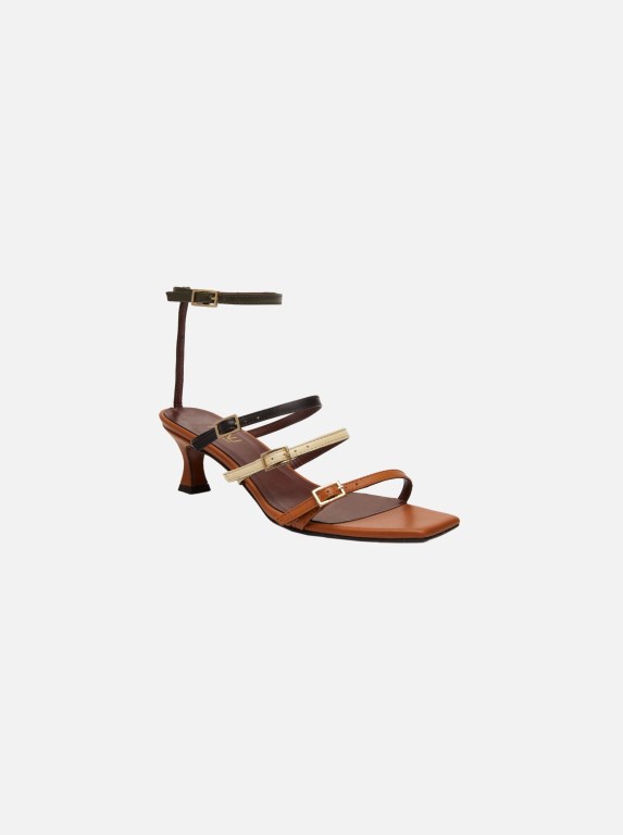 Women Manu Atelier Naomi Sandals Orange | ZGVJH-6409