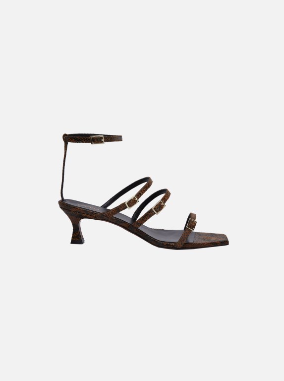 Women Manu Atelier Naomi Sandals Snake | YXKWC-7648