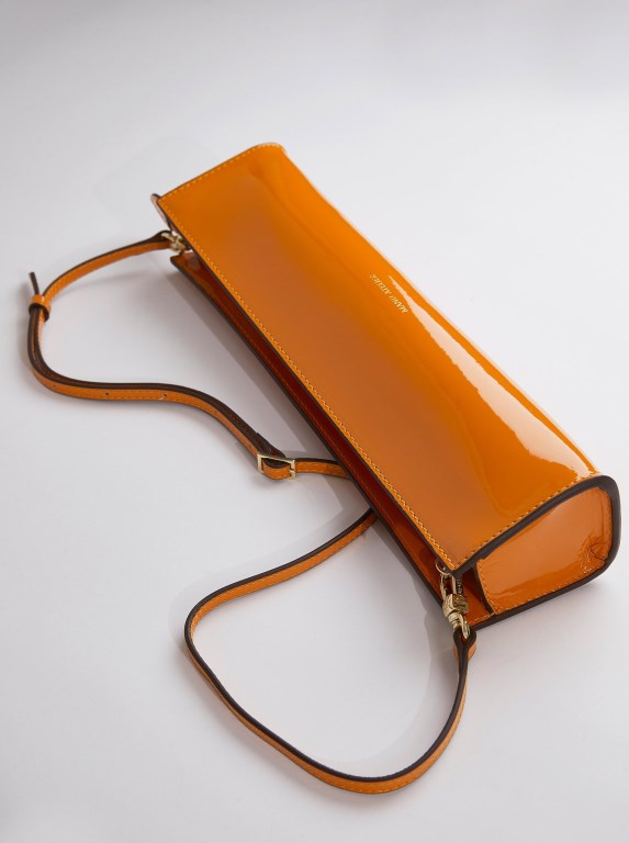 Women Manu Atelier Pencil Box Clutch Bags Orange | VKUXC-5169