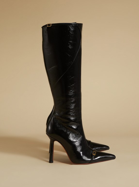 Women Manu Atelier Pointy Toe Boots Black | WHOUD-0687