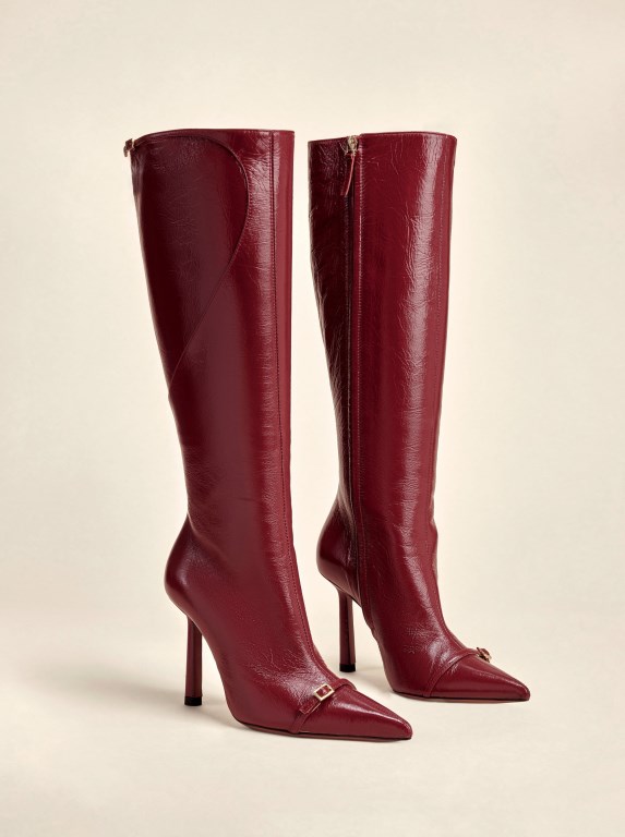 Women Manu Atelier Pointy Toe Boots Red | WGEZA-1839