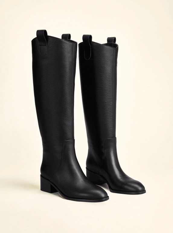 Women Manu Atelier Riding Boots Black | WKQZV-7291