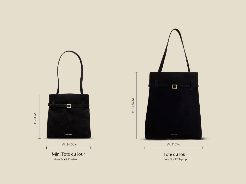 Women Manu Atelier Tote du Jour Bags Black | DNEWU-6712