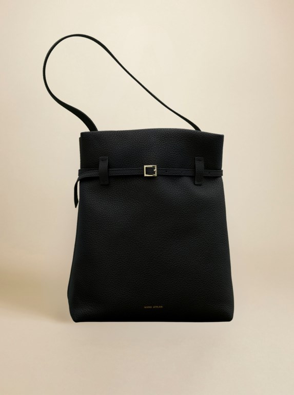 Women Manu Atelier Tote du Jour Bags Black | DNGRY-4891