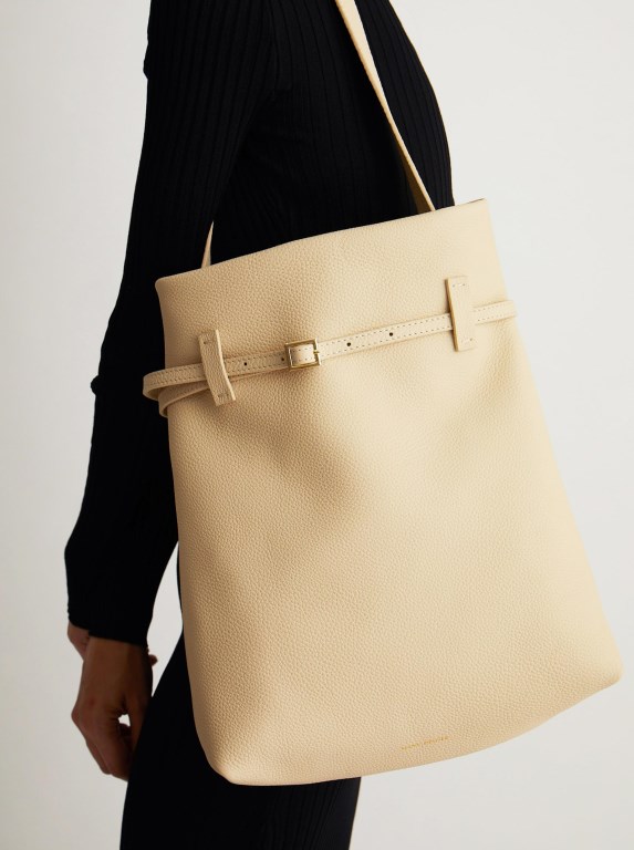 Women Manu Atelier Tote du Jour Bags Light Yellow | DEZQN-4218