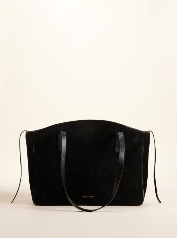 Women Manu Atelier XL du Jour Tote Bags Black / Black | OADUC-8904