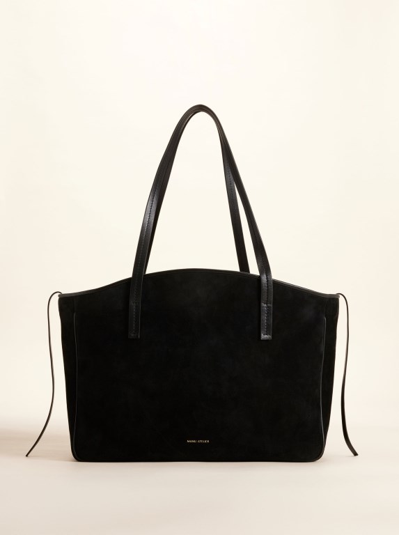 Women Manu Atelier XL du Jour Tote Bags Black / Black | OADUC-8904