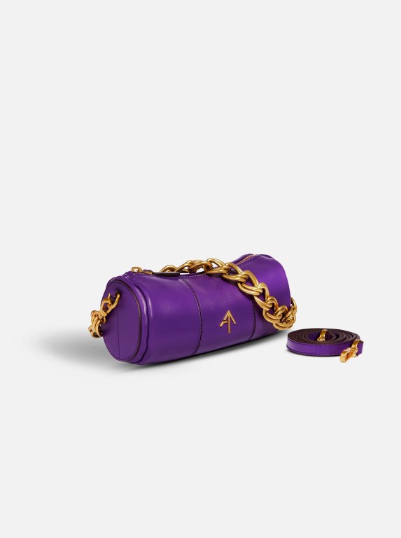 Women Manu Atelier XX Mini Cylinder Bags Purple | EIOWX-5627